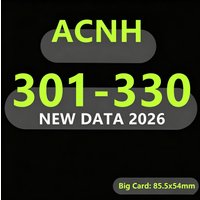 301-330 Full Series ACNH Card NFC Cartoon Portrait Accessory Durable Coated Handheld Entertainment Pocket Cards 85.5x54mm