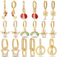 Women's Earrings Original S925 Sterling Silver Star , Ladybug, Koi Earrings Suitable For Party Couple Gifts Fashion New Products