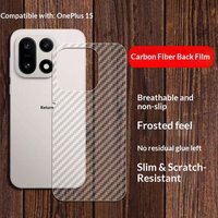5 Pieces Back Carbon Fiber Clear Film For OnePlus 15 Full Cover Matte Screen Protector For OnePlus 15 Back Film 1+ 15