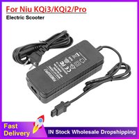 53.5V 2A Electric Scooter Battery Charger for NIU KQi1 Pro/Sport & KQi2 Pro/ KQi3 Pro/Sport/ Max Chargeing Power Adapter Parts