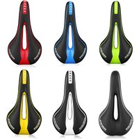 Bike Saddle Mountain Bike Seat Breathable Comfortable Bicycle Seat PU Leather Gel Filled Shockproof Men Women Bicycle Saddle