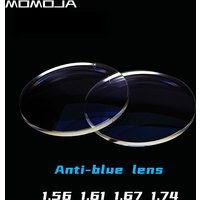 MOMOJA 1.56/1.61/1.67/1.74 HD Aspheric Anti-scratch Anti-reflection Myopia Hyperopia Prescription Anti-blue Light lenses 1 Pair