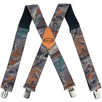 MELOTOUGH Men's Suspenders Fully Elastic 2 Inch Wide X Back Heavy Duty Work Suspenders