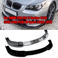 Kit de corps de Protection de diffuseur de séparateur latéral de becquet de lèvre de pare-chocs avant pour BMW E60 E61 525i 528i 530i 535i 540i M Sport 2005-2010