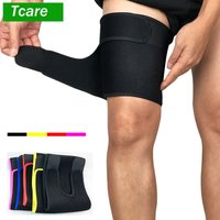 1 PCS Sports Thigh Support Leg Brace Adjustable Compression Thigh Sleeve for Sore Hamstring, Groin & Quad Support Women and Men