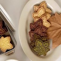 Maple Leaf Cookie Cutters 3D Autumn Leaf Shape PLA Plastic Baking Mould Fondant Pastry Cake Decor Tools DIY Baking Biscuit Mold