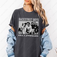 Backstreet Boys Tour American Boy Band BSB Fan Tshirt Gift Unique Portrait Printed Tops Women Men Cotton Nostalgia Classics Tees