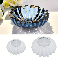 Bowl Resin Storage Box Silicone Mold, Unique Container for Jewelry Holder Candle Vessel Epoxy Resin Concrete Cement DIY Art