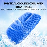 Car Seat Honeycomb Gel Seat Office Seat Four Seasons Universal Silicone Breathable Student Seat Car Seat Honeycomb Gel Seat Offi