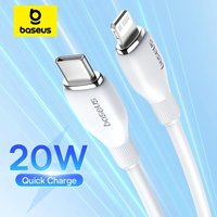 Baseus TPE 20 W USB-C-Kabel für iPhone 14 13 12 11 Pro Max XS Schnellladekabel Typ C zum Beleuchtungsdatumkabel für iPad MacBook