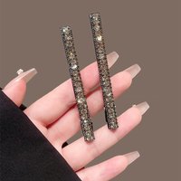 Korean Style High-end Sparkling Diamond Hair Clip Side Clip Bangs Clip For Daily Wear Travel Vacation Fashion Versatile Headwear