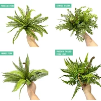 Artificial Fern Leaf Persian grass Plant Wall accessories greening material DIY landscaping home garden decoration Office