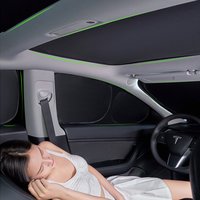 Full Car Privacy Sun Shade for Tesla Model 3/Y Side Window Sunshade Blind Shading Skylight Sunshade for Camping Rest Protect