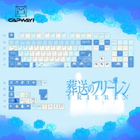Frieren Beyond Journey's End Anime Theme 130 Keys PBT Keycap Full Set, Dye-Sublimation Custom Mechanical Keyboard Keycaps
