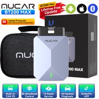 MUCAR BT200 MAX Auto OBD2 Scanner Bi-directional Test TCM Full System 15 Reset OIL ABS Brake Lifetime FREE Car Diagnostics Tools