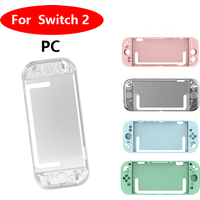 Clear PC Hard Case for Nintendo Switch 2 Split Protective Case Cover Protective Shell Cover Anti-scratch Crystal Protector Case