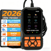 V520 Professional Advanced Obdii/Eobd Car Diagnostic Scan Tool, Battery Tester, I/M Readiness, Fault Code Eraser, Suitable for All Obd Ii Protocol Cars since 1996, No Battery Required