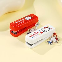 Genuine Sanrio Hello Kitty Mini Stapler Kit Portable Small Stapler and Staples for Binding Paper Student Office Stationery Gifts