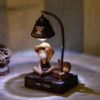 One Piece Luffy 3D LED Night Light, Anime Desktop Lamp for Study Office Decor - Cool Birthday Christmas Gift for Fans Men Women
