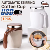 Automatic Mixing Cup Portable Magnetic Coffee Mug The Wireless Stainless Steel Electric Stirring Cup Coffee Milk Fruits Cup