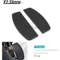 Fit For Harley Touring Softail Standard Slim Road Glide FLHR Motorcycle Front Rider Insert Floorboard Footrest Footpegs
