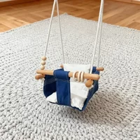 Toddler Hammock Swing Canvas Cotton Material Indoor Outdoor Hanging Seat Safe Children Suspend Swing for Comfortable Play Rest