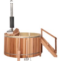 Modern Outdoor Spa Tub Spruce Hot Tube with Wood Burning Heater Whirlpool Pool for Swimming Massage for Outdoor Use Piscina