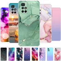 For Xiaomi Redmi 10 Case For Redmi 10 2022 Clear Cover Marble Painted Silicone Soft Fundas For Redmi 10 Prime 2022 Bumper Coque