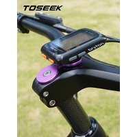 AliExpress TOSEEK MTB Handlebar Integrated Headset Cap Cover With Computer Mount For Gramin Bryton Wahoo Bicycle Computer Accessories
