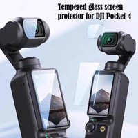 2Pcs/set HD Tempered Glass Screen Films For DJI OSMO Pocket 4 Screen Protector Gimbal Camera Lens Protector Camera Accessories