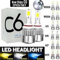 Turbo H7 Led H1 H11H3 H4 9005 9006 Lamp CANbus Headlight Bulb H13 9004 9007 880 Auto Fog Light Motorcycle 20000LM 6000K White
