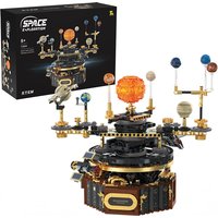 NEW 1098Pcs Technical Solar System Sun and Earth Revolution Building Blocks Creative Science Experiment Bricks Educational Toys