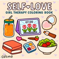Self Love Coloring Book for Adults - Bold & Easy Stress Relief Patterns, Cute Animal & Floral Designs, Perfect Birthday Gift