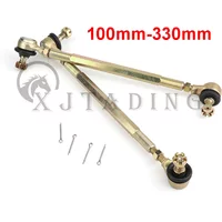 1 Pair 100MM-330MM Steering Shaft Tie Rod M10 Tie Rod Ball Joint Kit For 50cc-250cc ATV Go Kart UTV Buggy Quad Bike Accessories
