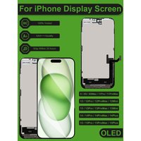 PINGSILING Screen Replacement AAA+++ OLED For iPhone X XS MAX 12 13 Mini 14 15 11 Pro Max Plus Display 3D Touch Screen