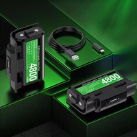 For Xbox Series X/S & Xbox One X/S Controller B100 Rechargeable 2x4800mwh Battery Packs with Fast Charging Cable
