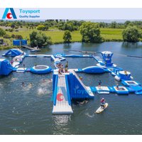 Floating Commercial Waterpark Giant Inflatable Water Park Equipment Inflate Aqua Park