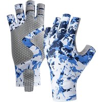 2026 New Men Fishing Gloves Sunscreen Breathable Anti-slip Gloves Finger Elasticity Quick-dry Gloves Outdoor Wicking Gloves