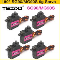 5 stücke MG90S Metall Getriebe Digital 9g Servo SG90 Für Rc Hubschrauber Flugzeug Boot Auto MG90 9G trex 450 RC Roboter Hubschrauber
