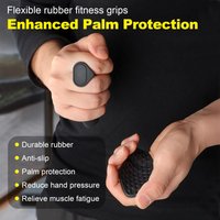 Silicone anti-slip grip protectors for weightlifting dumbbells preventing calluses and enhancing grip strength Add the box