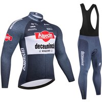 Alpecin Team Men's Cycling Jersey Long Sleeve Set MTB Bike Clothing Maillot Ropa Ciclismo Hombre Bicycle Wear 19D GEL Bib Pants