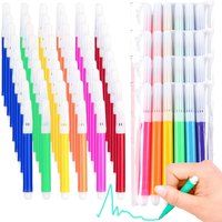 30/60pcs Mini Colored Markers Smooth Flow Vibrant Watercolor Pen Art Supplies Drawing Painting Tools Coloring Doodling ZSY