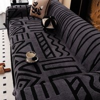 1pc New Bohemian Style Sofa Protector, Vintage Interlaced Comfortable Sofa Blanket, Suitable for Pets, Anti-slip Protection, Lux image 4