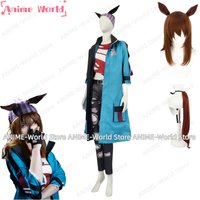 《Custom Size》Anime Game Uma Musume Pretty Derby Nakayama Festa Cosplay Costume Outfit Halloween Carnival Suit Wig Tail