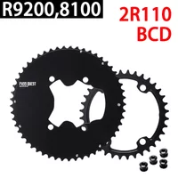 Pass Quest Chainring 110 BCD Chainring for Shimano Dura Ace 9200 Ultegra R8100 Road Bike Plate 48 35 Crowns 50 34 Dishes 52 36