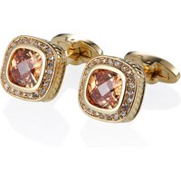 High Quality Tortoise Face Champagne Crystal Rhinestone Cufflinks For Mens French Style Shirt Business Wedding Groom Cuffs