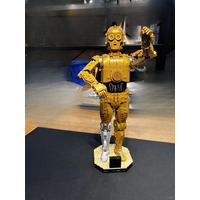 Film-Roboter-Modell in Gold, Desktop-Dekoration für Zuhause, Geschenk für Sammler zu Feiertagen und Geburtstagen