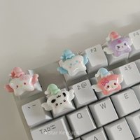 Cute Sanrio Little Angel Kurumi Keycap DIY Personalized Keycaps for Cherry Mechanical Keycaps Girl Gift Decorative Key Cover