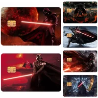 S-Star Wars Darth Vader Credit Card Skin Stickers for Bank Card Bus Metro Card Sticker Waterproof Gift