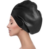Extra Large Swim Cap Silicone for Women Waterproof for Long Hair, Braids, Dreadlocks,Weaves, Curly & Afro Secure Fit Bathing